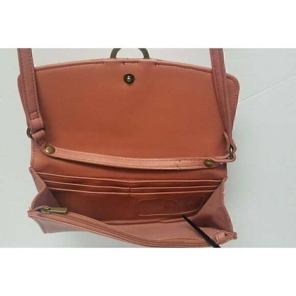 Universal Thread Ring Snap Closure Crossbody Bag COLOR Rose Removable St… - Picture 4 of 7